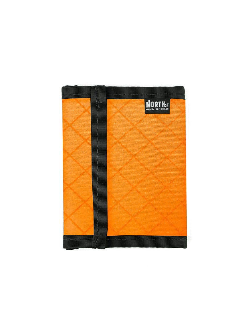 Bifold Hook & Loop Wallet in Blaze Orange - North St. Bags