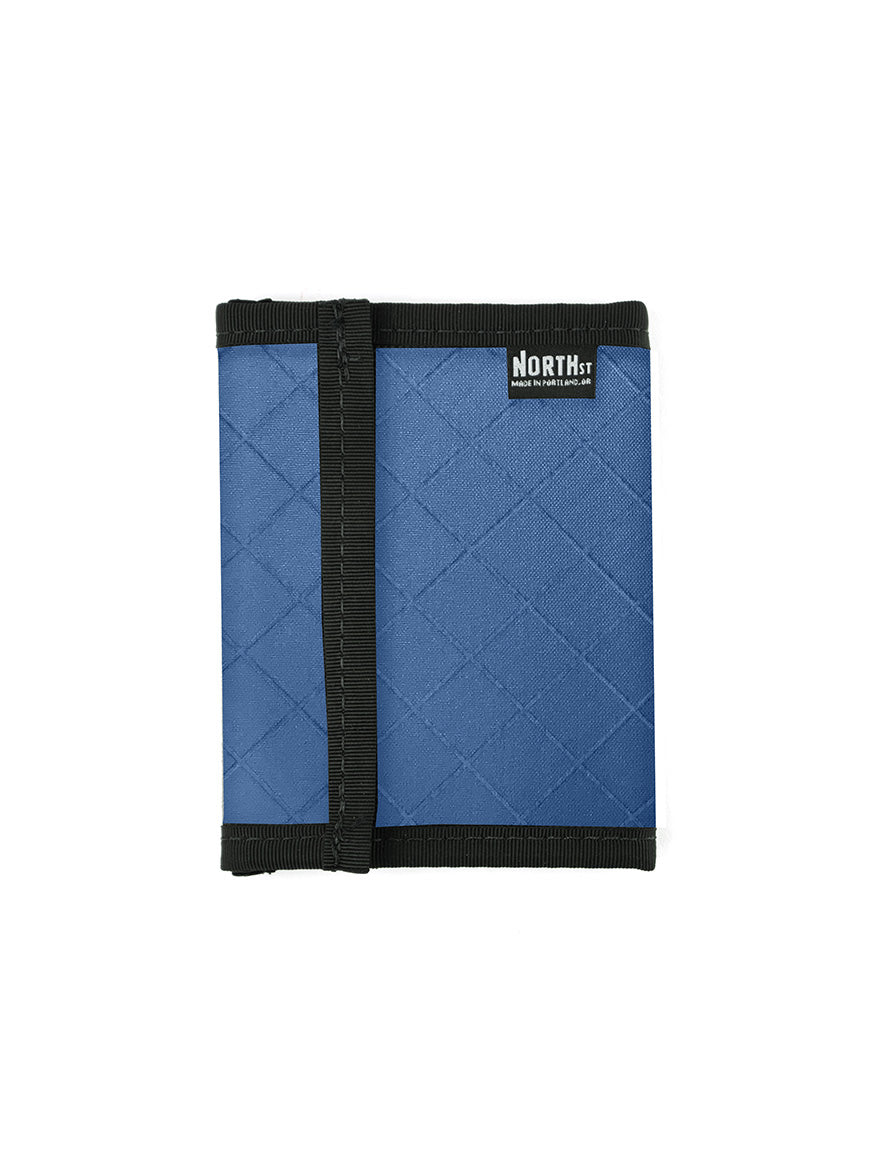 Bifold Hook & Loop Wallet in Ocean Blue - North St. Bags