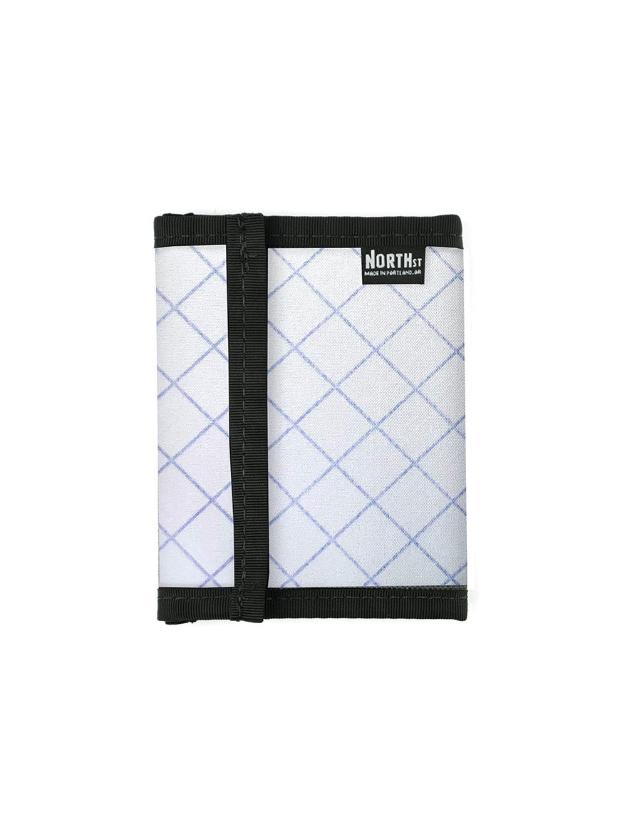 Bifold Hook & Loop Wallet in White - North St. Bags