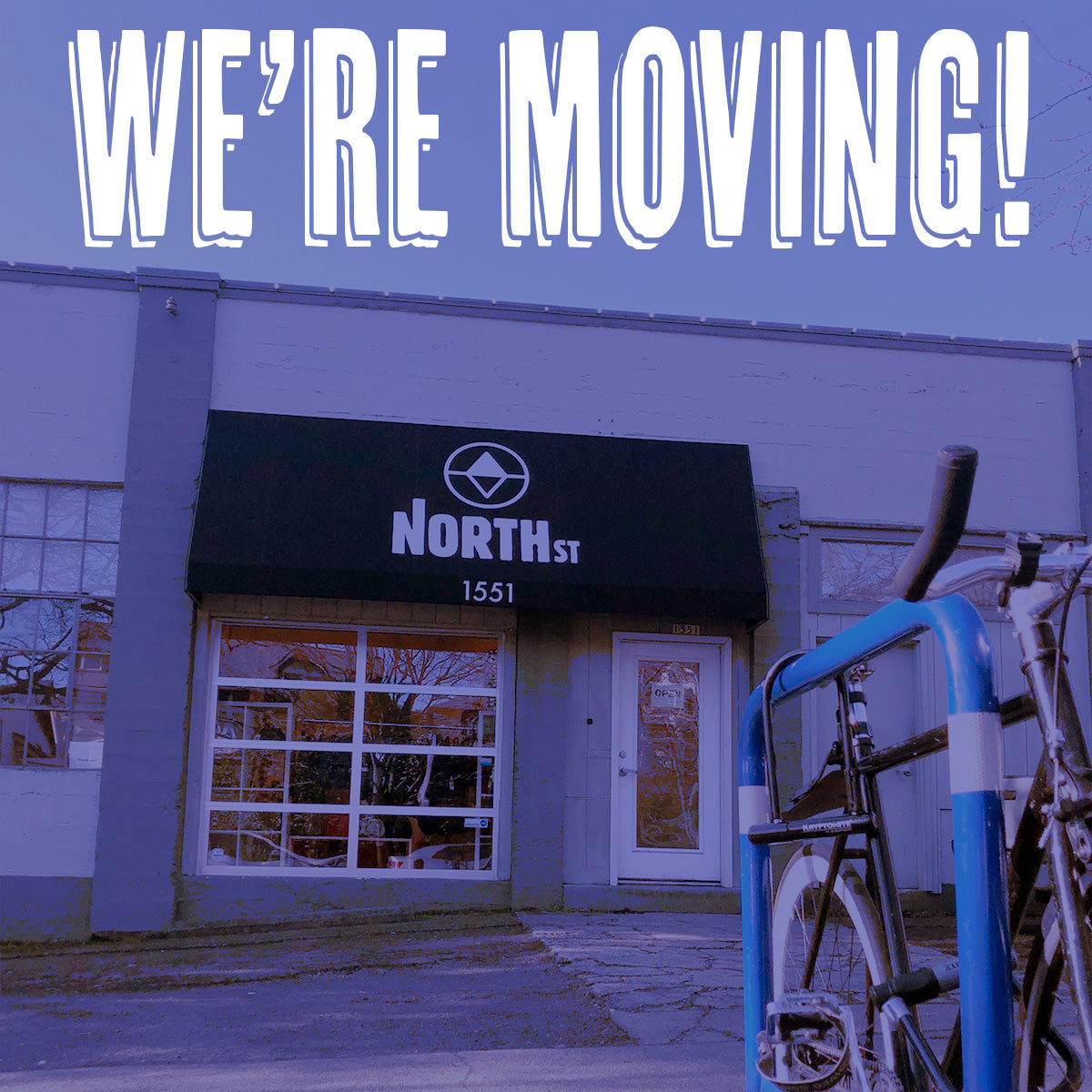 storefront of North St's old location on Poplar Ave in Portland