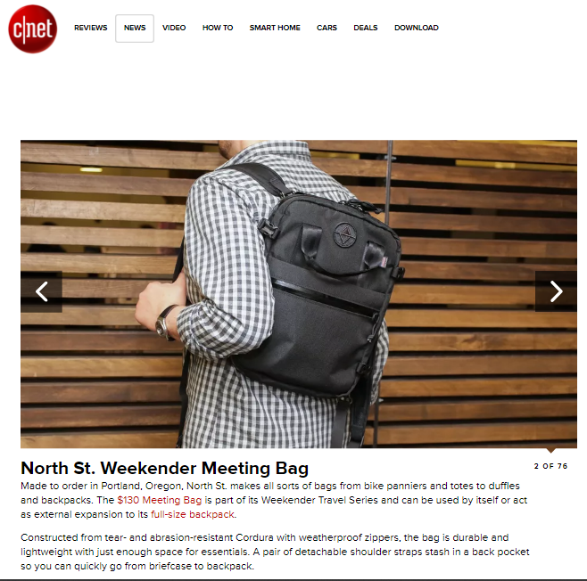 screenshot of cnet article