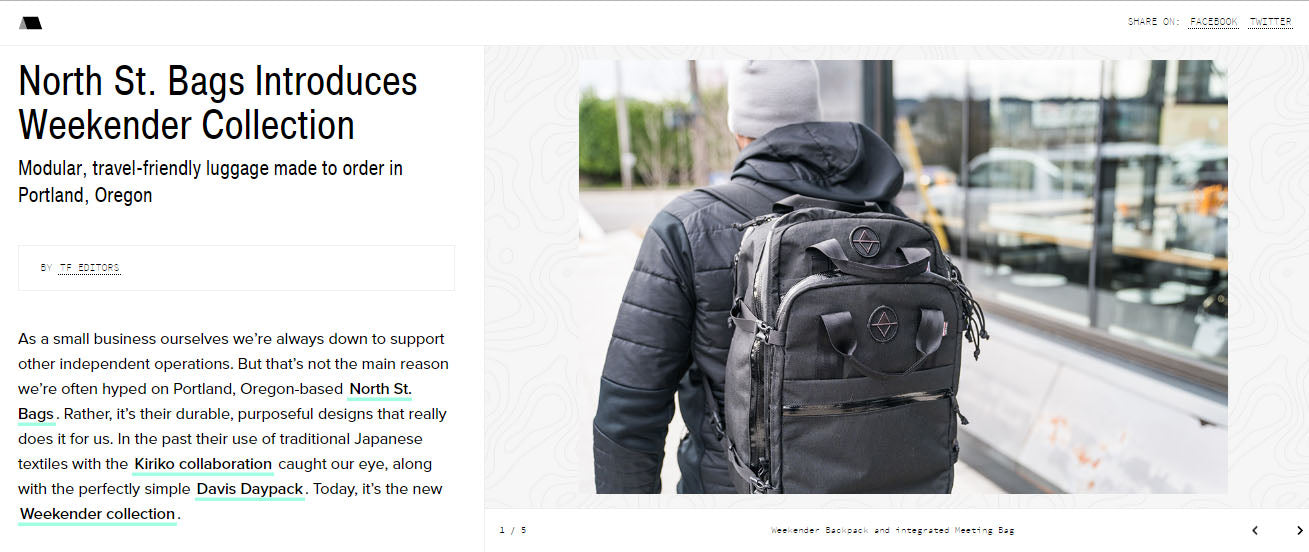 screenshot of field mag article