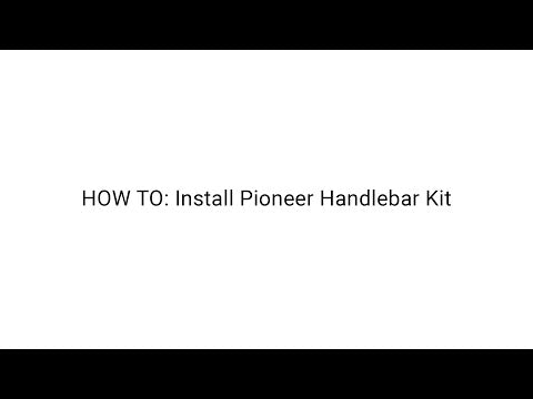 Demo view showing how to install the Pioneer Handlebar pack using the modular clips.