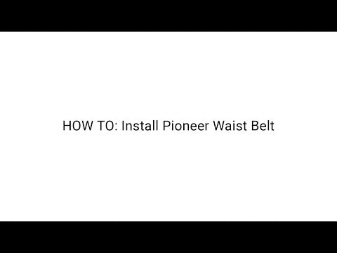 Demo video of how to install the pioneer waist belt. | North St Bags